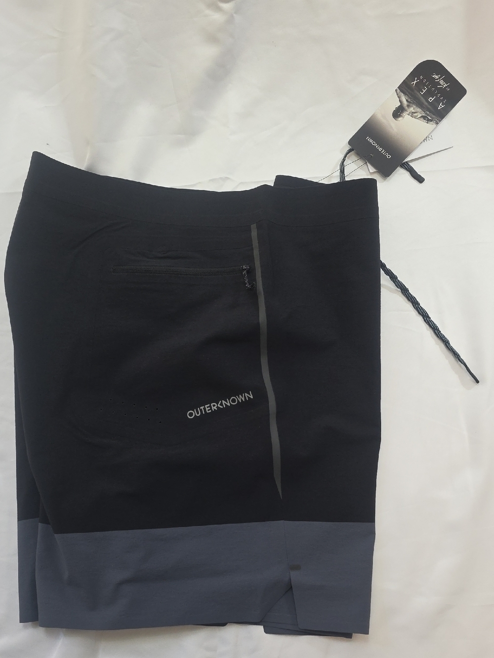 NWT Men's Outerknown "APEX EVOLUTION TRUNKS" in Blue/Black colors Multiple Sizes